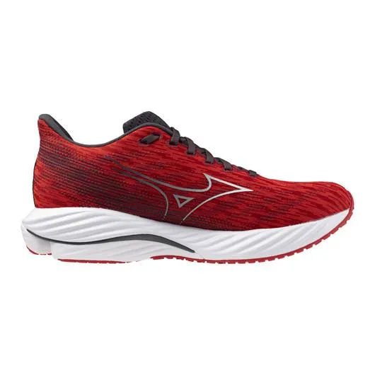 Mizuno Men's WAVE RIDER 28 HIGH RISK RED-WHITE