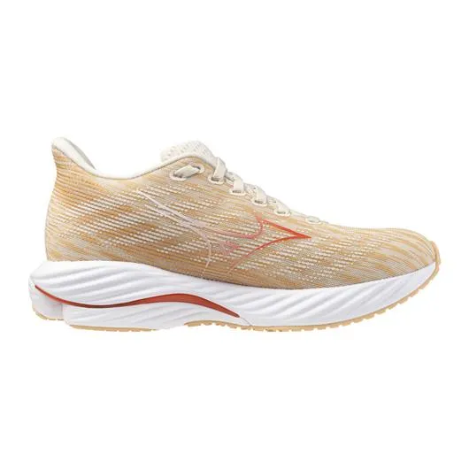 Mizuno Women's WAVE RIDER 28 PRISTINE-SPICY ORANGE